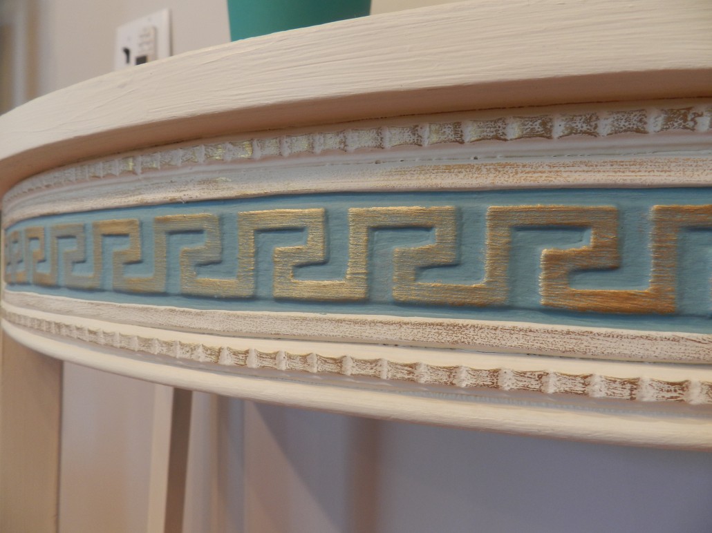 Greek Key furniture appliqué