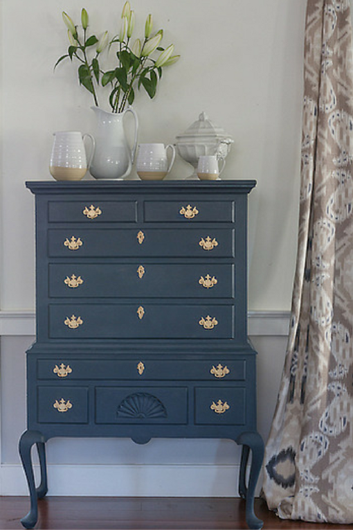 Escutcheons on a federal Dresser